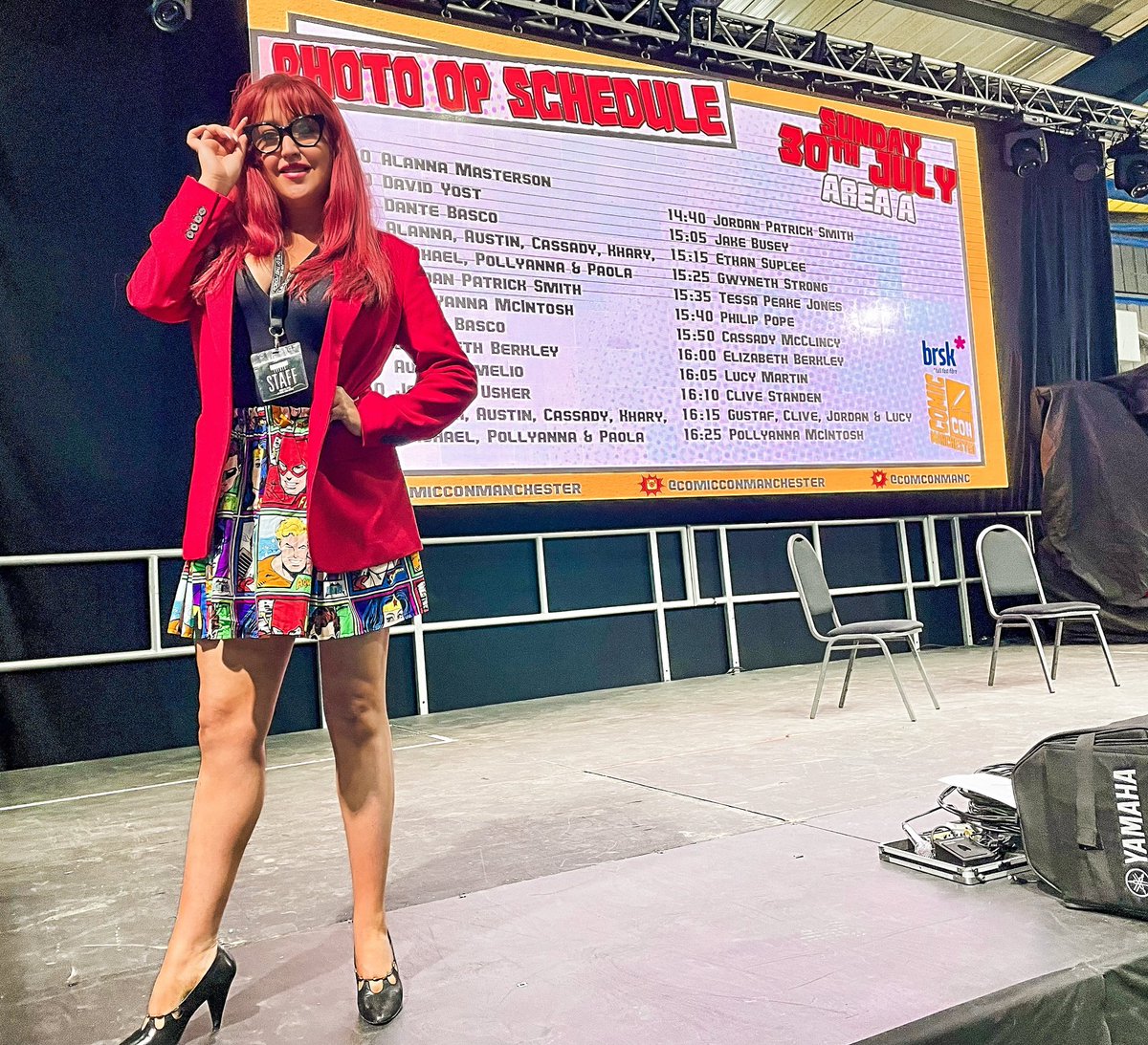 comconmanc's tweet image. A big thanks to @SoCalValerie for another fabulous job with stage hosting duties 👏

#SoCalVal #ComicCon #ComicCon2023 #ComicConManchester