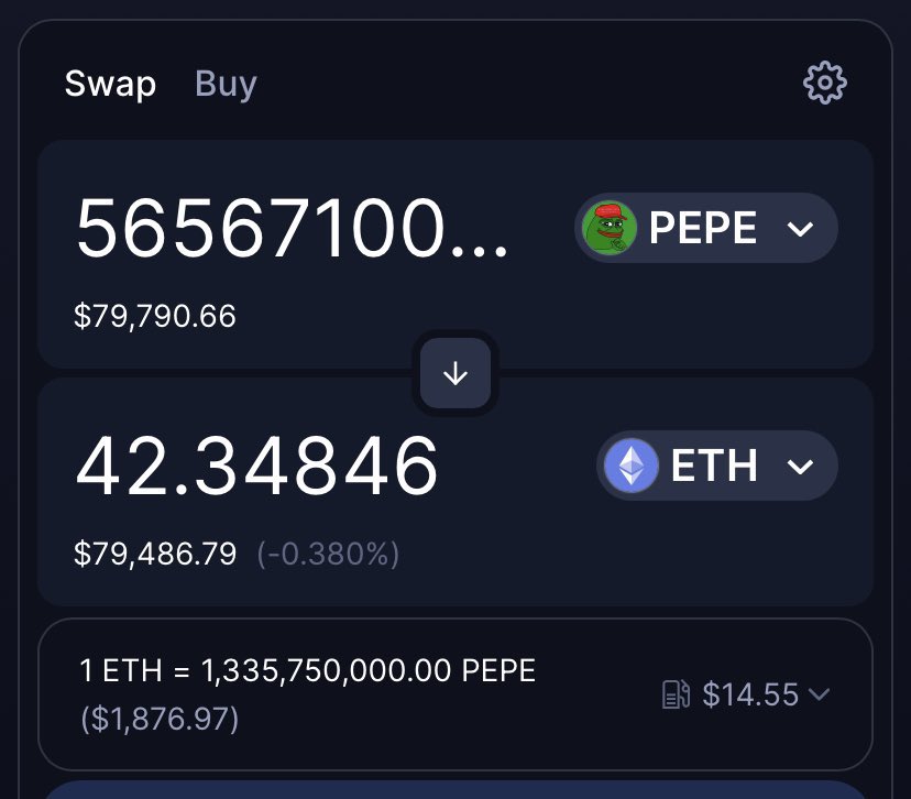 Giving away $1000 in $PEPE 🐸

Drop your $ETH wallet ⬇️

Like, Follow &amp; RT 🎁

24hrs ⏰