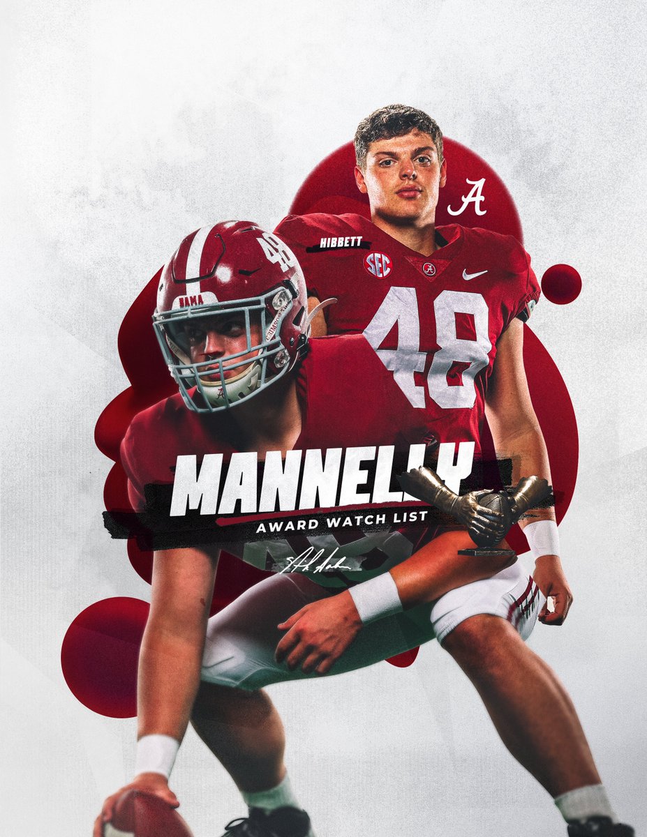 Mannelly Award ▶️ Best Long Snapper in College Football 

@KneelandHibbett