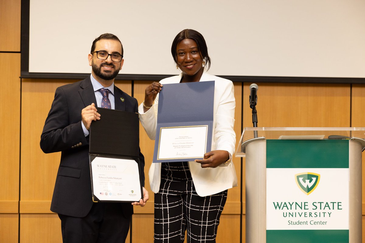 FurahaRebeccaa's tweet photo. Le grand jour est enfin arrivé!!💐

J'ai fini ma formation en gestion publique et en leadership, dans l'un des programmes les plus prestigieux que je connaisse, le @WashFellowship à @waynestate

Ce programme a transformé ma vision de jeune leader africaine.

 #YALI2023
#gowarrior https://t.co/SJclgXGR9J