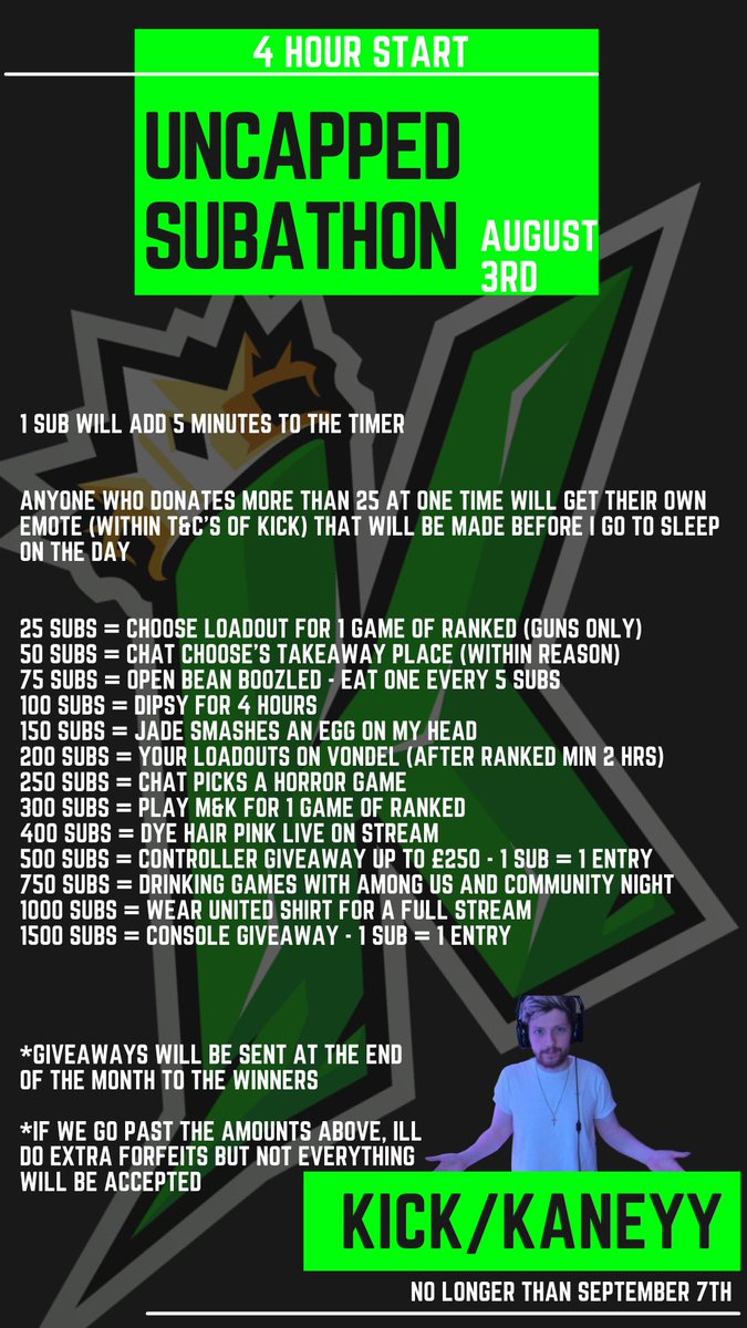 KaneyyTV's tweet photo. Subathon for the new season on a big ranked grind https://t.co/YBBV8PWr4c