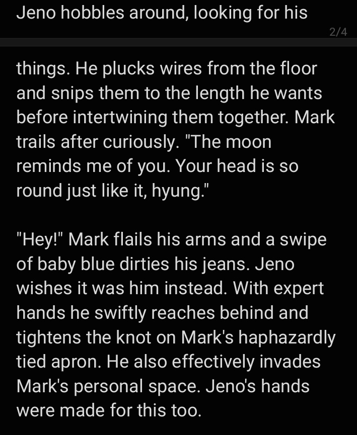 vampyoit's tweet photo. realizing my fave genre of anything ever is smitten jeno + dumbass mark - look at this draft I found https://t.co/huyLBmp1pg