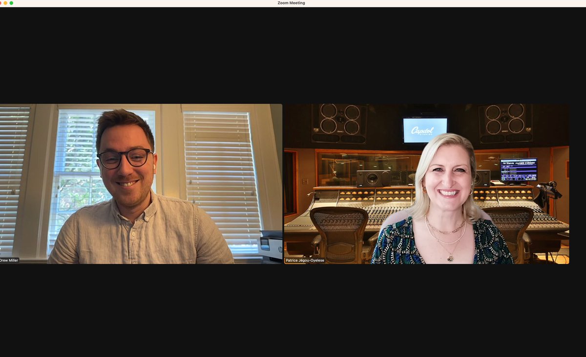 Lovely Zoom conversation with Drew Miller from Alumni Engagement at Belmont University. I did my M.Mus. (2000) in Classical Vocal Performance with Dr. Shirley Zielinski at Belmont University, and had many positive stories to recount to Drew. <a href="/BelmontUniv/">Belmont University</a>