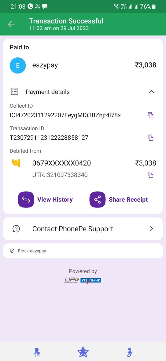 ssinghpbt's tweet photo. @LMC_Lucknow payment for house tax for F.Y. 2023-24 in respect of house ID-9157G58460 on 29.07.23 for ₹ 3038/-.Amt debited ( Payment receipt attached ) but receipt is not generated till now.
kindly confirm the payment received at your end and send the receipt of the same. https://t.co/t50wPT2Red