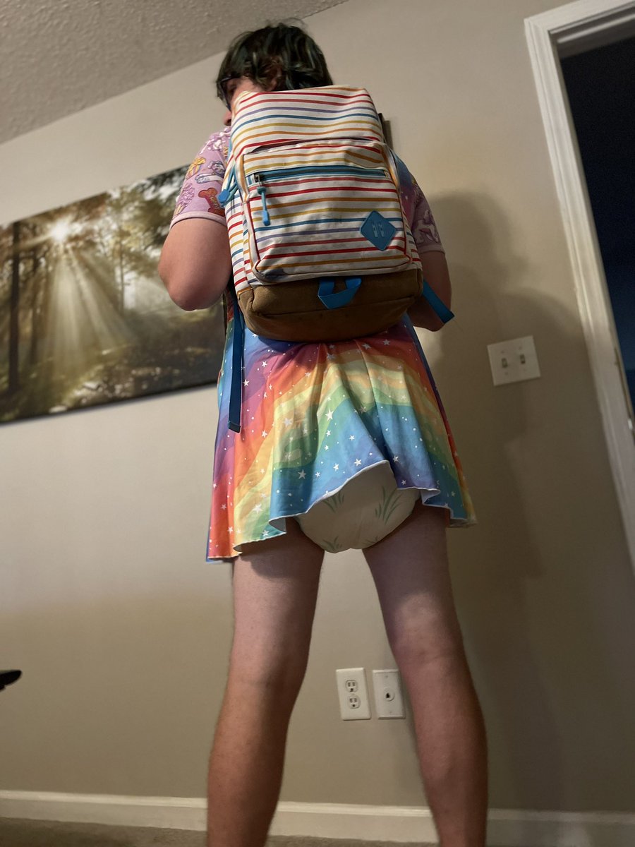 AgentPoofybum's tweet photo. Adventure awaits! Just gotta decide between nakie or skirtall! #abdlboys #Diaperboys https://t.co/ChKDYxk6pq