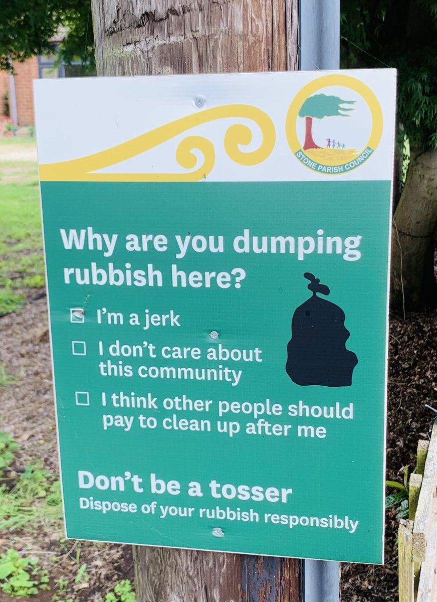 wanderlost_the's tweet photo. Wise advice from Stone Parish Council https://t.co/71J4aq8UWw