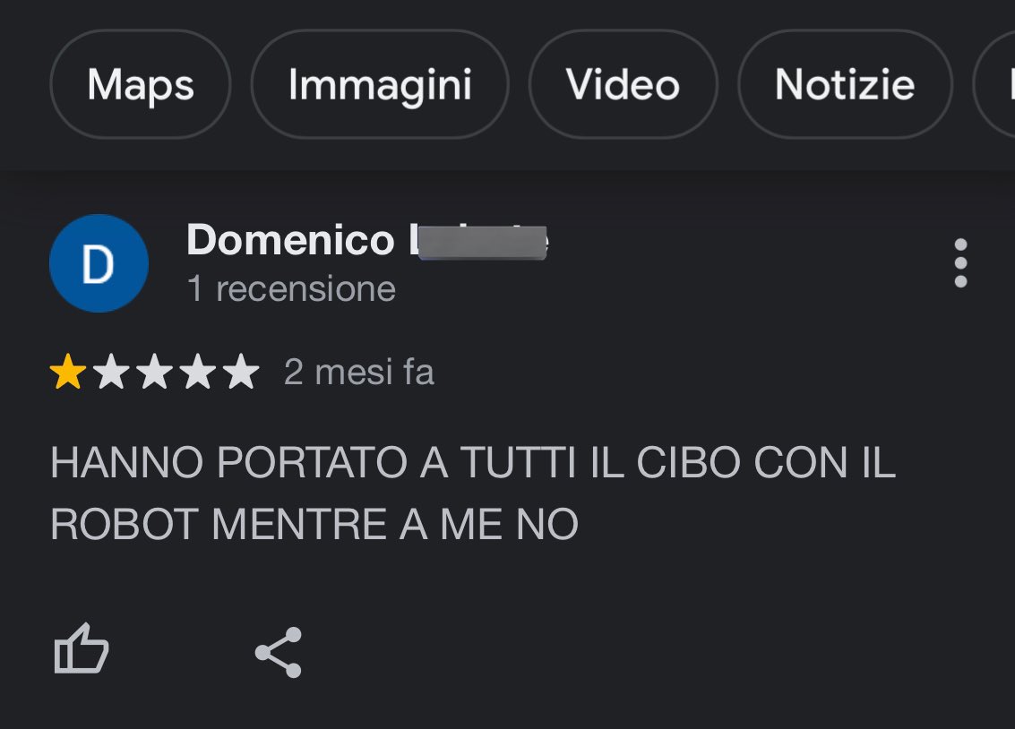 creeestina's tweet photo. Stavo guardando le recensioni di un all you can eat e sto ridendo da 5 minuti per questa così spietata https://t.co/taRGpT4z7E
