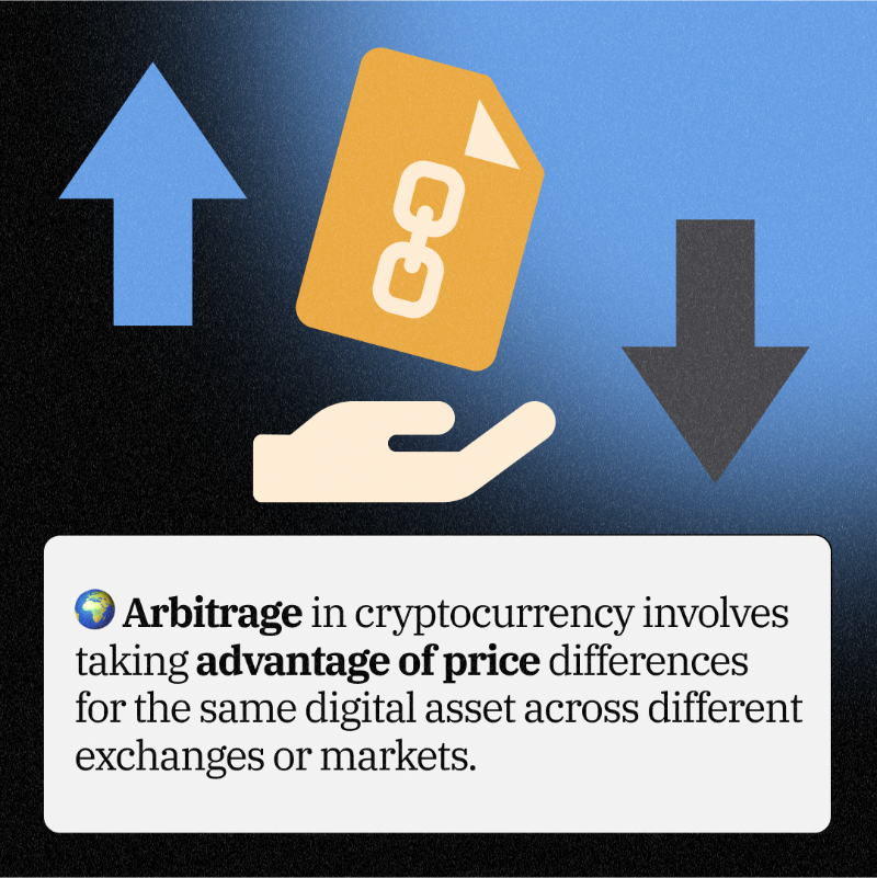 CoinsPaid_Media's tweet photo. 💥 Discover the power of arbitrage, a cutting-edge finance strategy that unlocks profit potential by capitalizing on price variations across markets. Make sure you check out our Academy for more top tips!