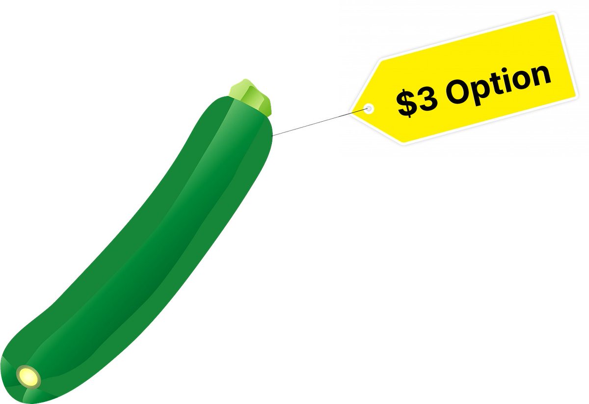 asherthoughts's tweet image. I've started thinking of small grocery store purchases as buying the *option* to eat something, rather than the thing itself. 

For example, I bought $3 of "the option to eat zucchini" a week ago. I never ate it, and it went bad, so I threw it out.

In the past, I would have