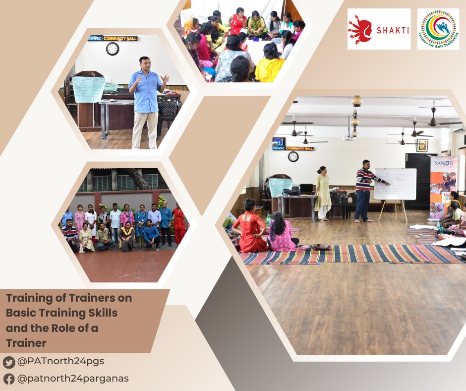 PATnorth24pgs's tweet photo. 🌟 #PATShakti Team completes 5-day Training of Trainers on essential skills with Sanjog Kolkata! Thanks to Dr. Asish Kumar Das for guiding us. Excited to empower our community even more! 💪 #TrainingForTrainers #ProfessionalGrowth 🤗 https://t.co/zSblorfqTE