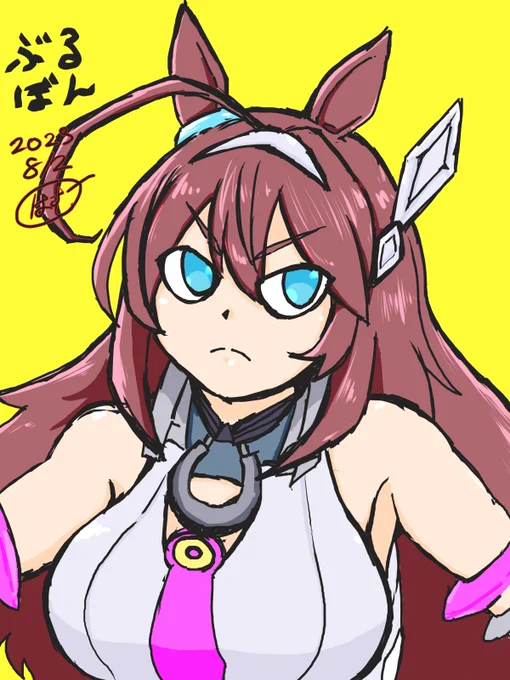 キャンパスのサイズ5倍くらい足りなかったブルボン #ウマ娘