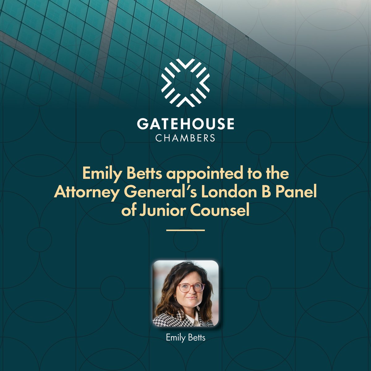 We are delighted to announce that Emily Betts has been appointed to the Attorney General’s B Panel of Junior Counsel to the Crown. Many congratulations, Emily! Thoroughly deserved. bit.ly/3rQg8Lg