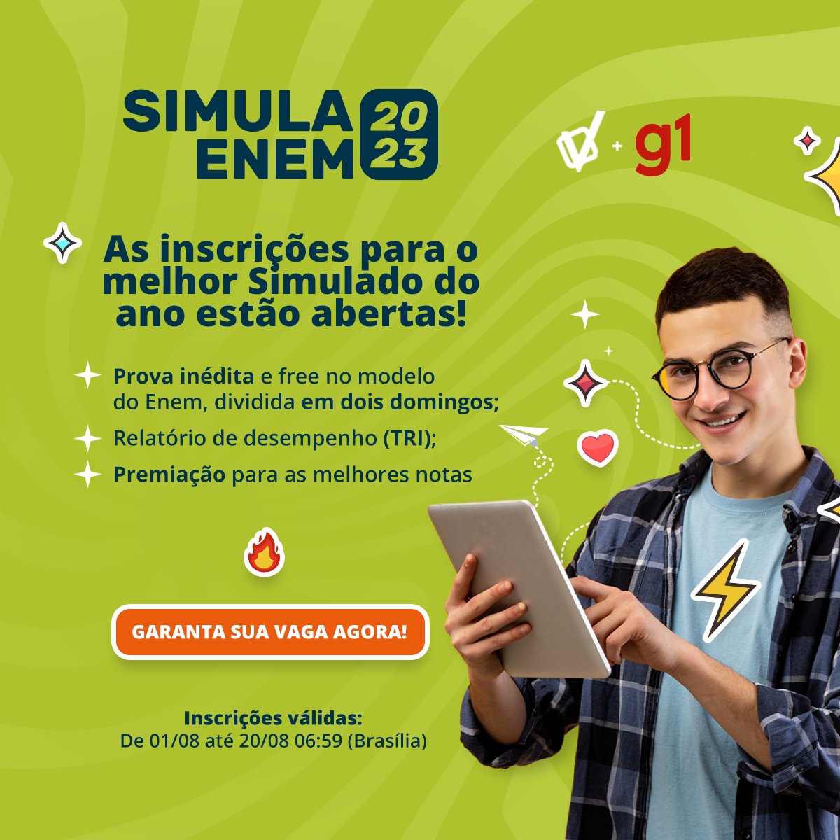 Site simula nota TRI das provas do Enem