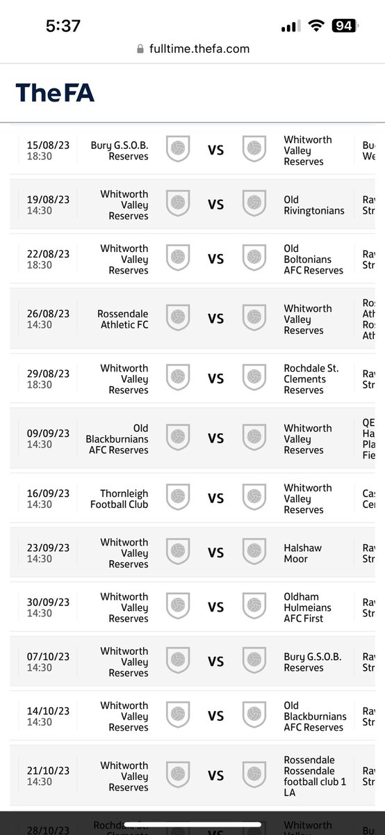 WhitworthValley's tweet photo. First team and reserve team fixtures are now out, keep the dates available and get down to support the boys UTV 🟢⚪️⚽️ https://t.co/dL7gYZ2Onl