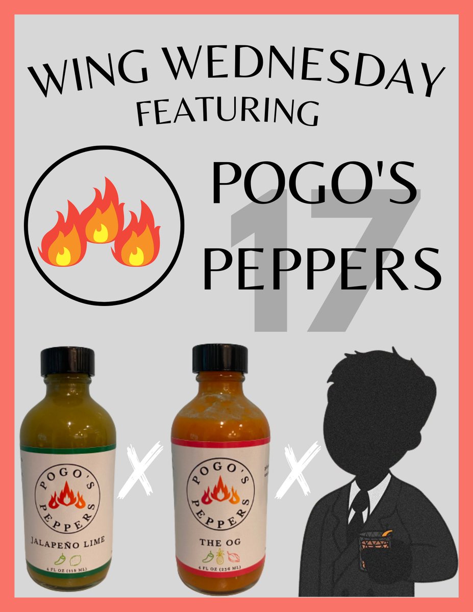 Good Morning! Tomorrow #WingWednesday Episode 17 is our first ever double sauce review 🔥featuring <a href="/pogospeppers/">Pogo's Peppers</a> from Rye, NH !! See you then😉