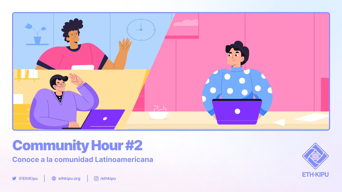 ETHKipu's tweet photo. En minutos comienza la ✨Community Hour #2✨

Recibiremos a @ethereumgt 🇬🇹 y @EthereumLima 🇵🇪 en el Discord de ETH Kipu 👾

Estamos listos para continuar recorriendo Latinoamérica a través de sus comunidades 🌎💜 https://t.co/ThfLay4AWq