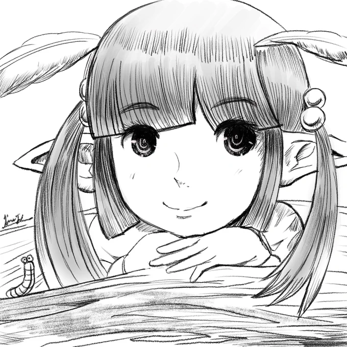 久しぶりにiPadで習作～ 小さな妖精さん😎 #イラスト #illustration
