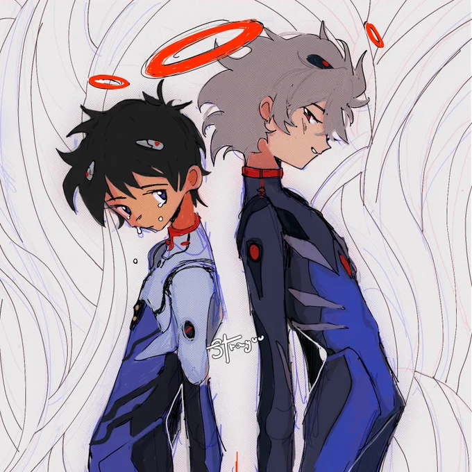 i miss drawing evangelion frgfrnshgdkdh