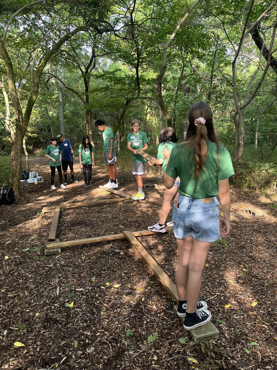 OlatheBusFin's tweet photo. We are out at TimberRidge Adventure Center with our incoming Class of 2027 BFA students. So much fun! @Olathe21st @OlatheSouthHS #southsidepride #classof2027 https://t.co/209pCFmC0O
