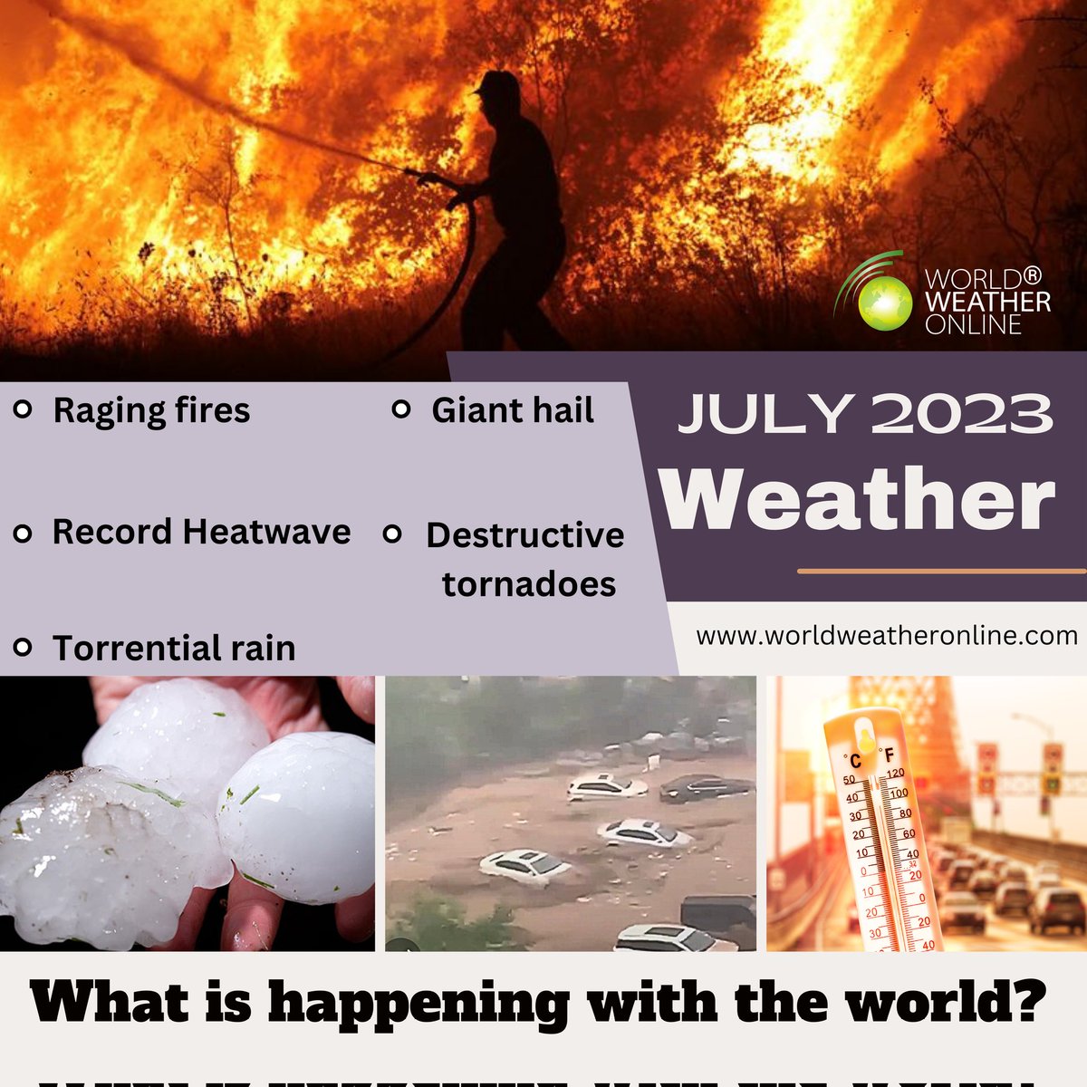 What is happening with the world? 😱

Burning temperatures 🔥
Raging fires 🚒 
Wild storms 🌪 
Torrential rain ☔ 
Giant hail ❄ 
Destructive tornadoes 🌪 

⬇️⬇️⬇️⬇️ Full article 

instagram.com/p/CvaCSglsY3V/…

#ClimateEmergency #worldweather