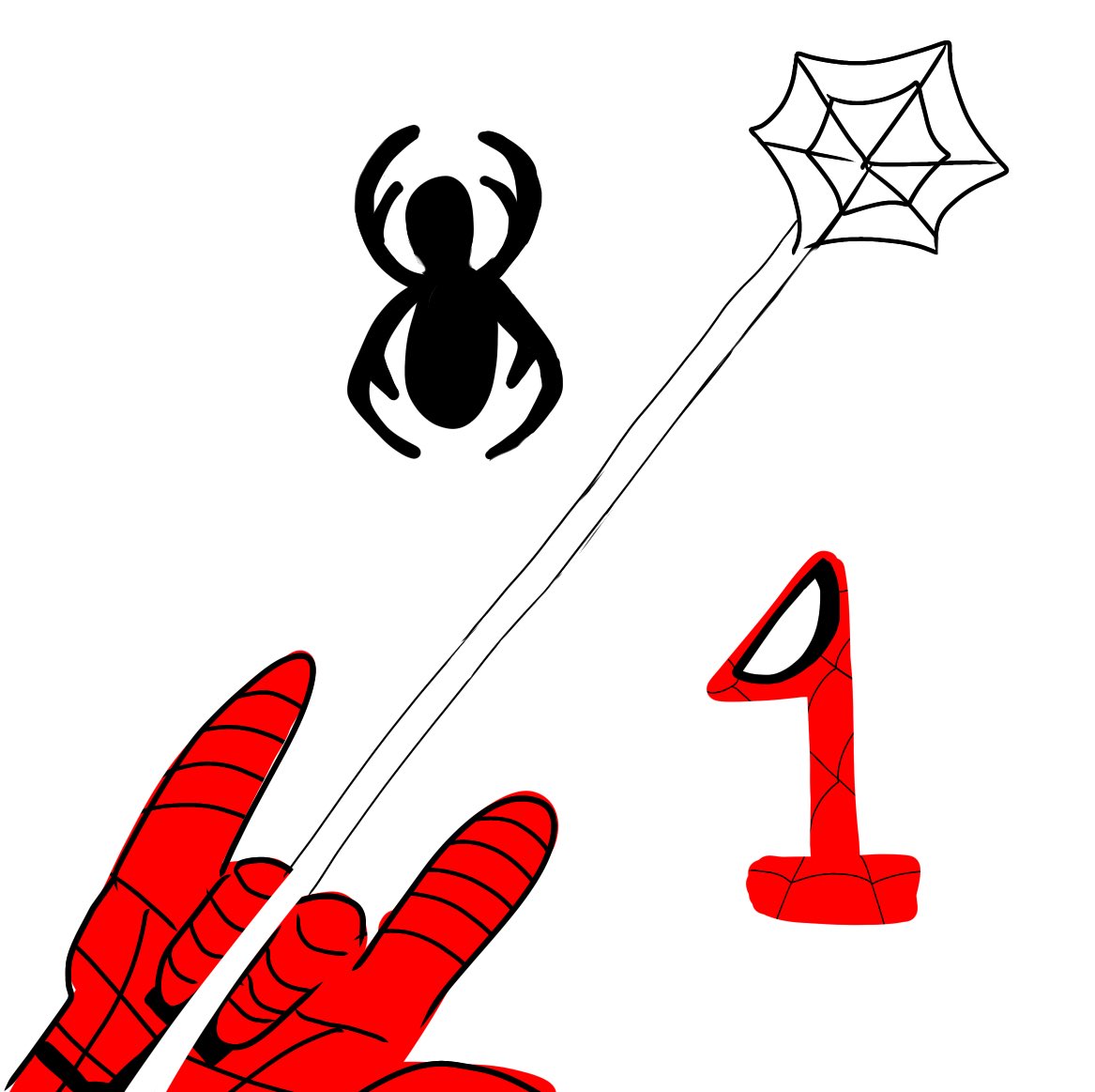「#SpiderManDay  8/1    アメリカ時間ならまだおっけい!()」|みかんとまん🦦🎨のイラスト