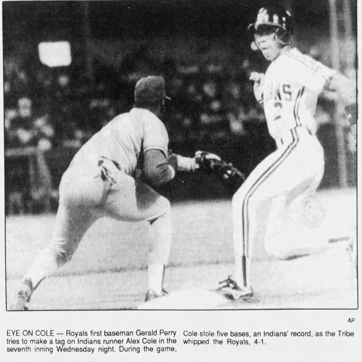 MrCleveland_216's tweet photo. August 1, 1990: Speed Is Something To Behold⚾️
In just the 8th game of his MLB career, speedster Alex Cole ties #ForTheLand club record w/ 5 SB's in single game vs. KC Royals.
#SB #SB #SB #SB #SB
#MoveTheFencesBack!! https://t.co/atepBRILxd