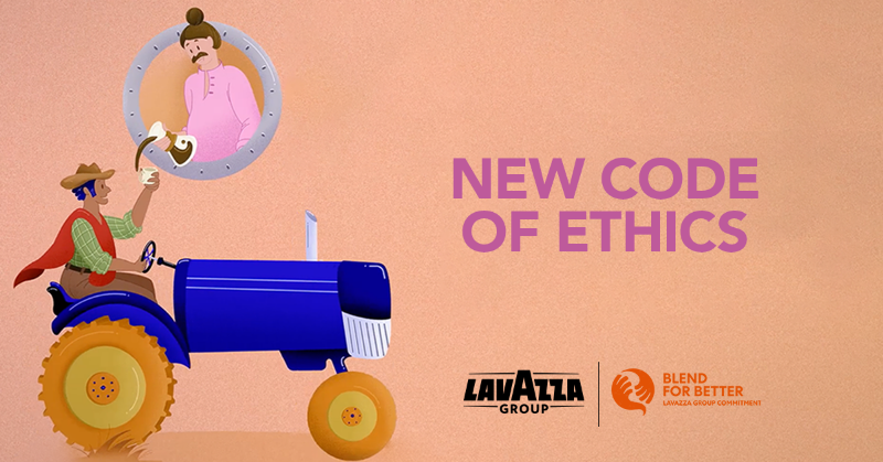 lavazzagroup's tweet photo. We renewed our Code of Ethics to translate our four values into principles and rules of behaviour for all stakeholders: Authenticity, Passion for Excellence, Responsibility, Inventiveness. 

#AGoalinEveryCup
#BlendForBetter