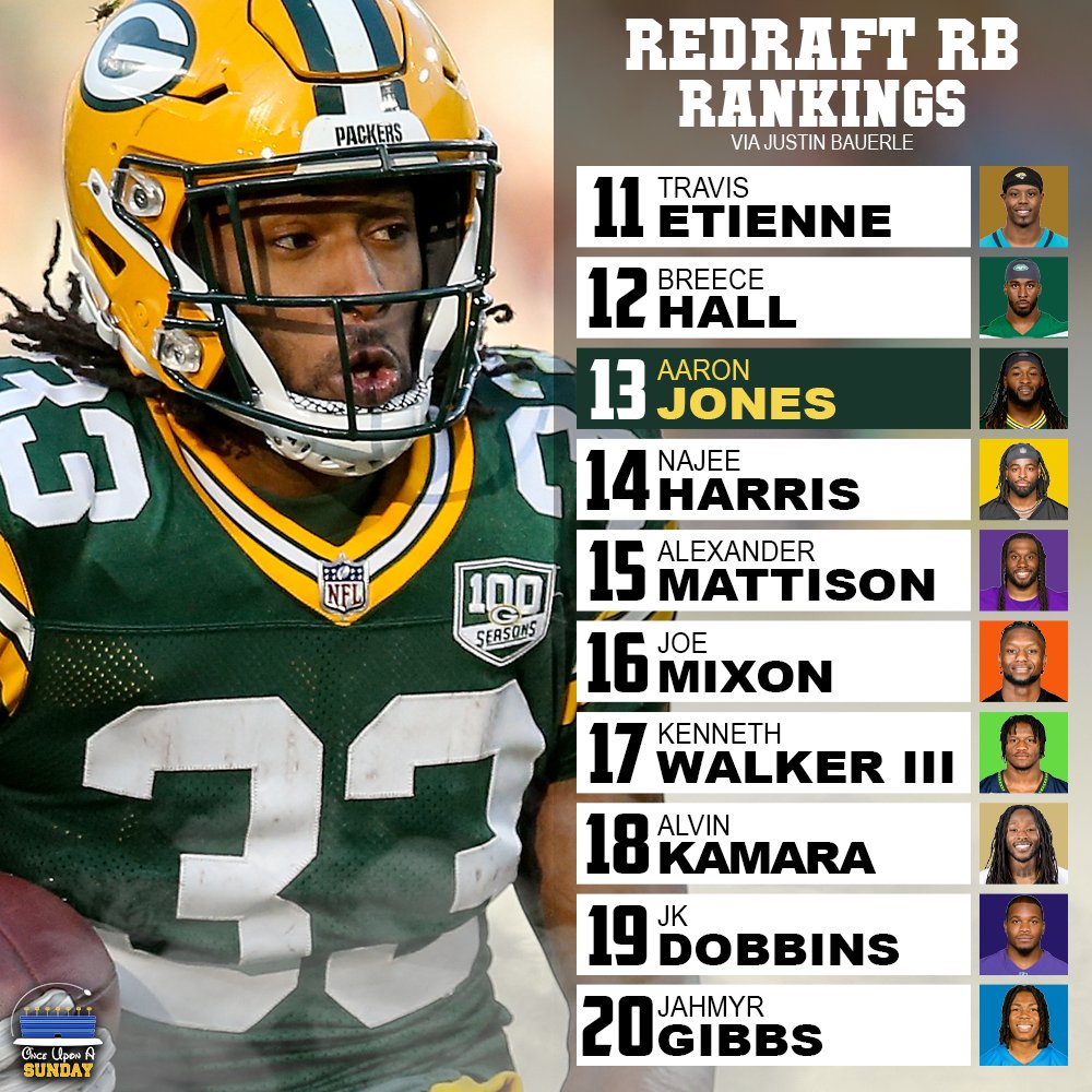 fantasynowplus's tweet image. Redraft season is here. Look to see where @joshkimmelOUS &amp;amp; @justinbauerle  ranked the top 20 running backs heading into training camp. #Redraft #Fantasy #FF #SFB13