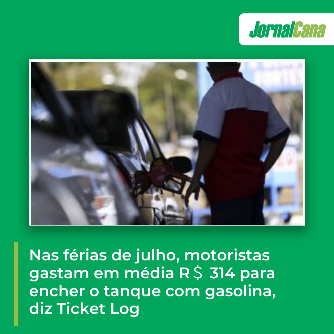 Nas férias de julho, motoristas gastam em média R＄ 314 para encher o tanque com gasolina, diz Ticket Log

👉 mla.bs/4670d12b

#julho #ferias #motoristas #jornalcana #cananews #noticiadodia #canadeacucar #procana