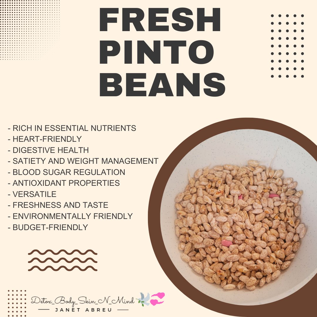 How fresh pinto beans are better than canned or dried beans.
#pintobeans #beans #freshbeans #beanpod #nutritional #iron #fiber #healthydiet #healthyeating #beansbeansbeans #lovebeans #detoxbodyskinnmind #50plusandfabulous #heartfriendly #digestion #muscle #musclefunction