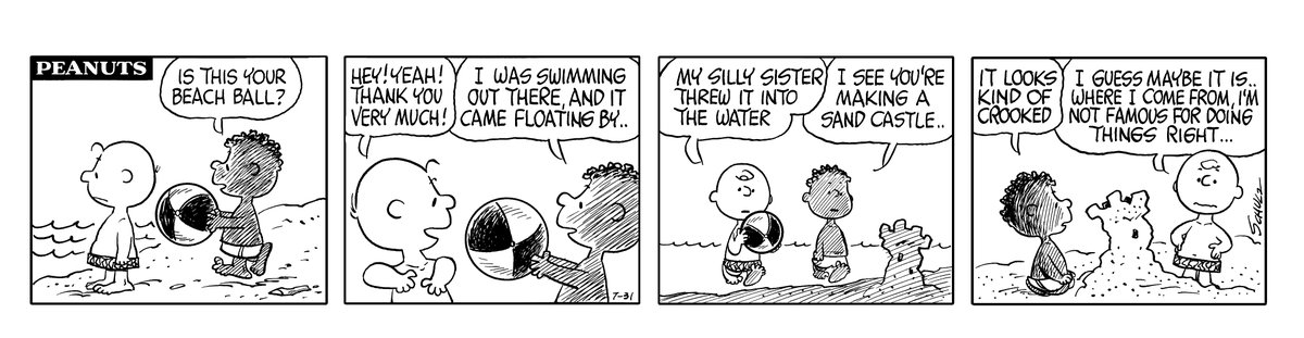 Help us recognize a true trailblazer and icon from the Peanuts gang, Franklin Armstrong. 🧡 
 
On July 31, 1968, Franklin became the first Black character in the history of Peanuts Worldwide LLC. His introduction was ground-breaking and helped to encourage diversity!