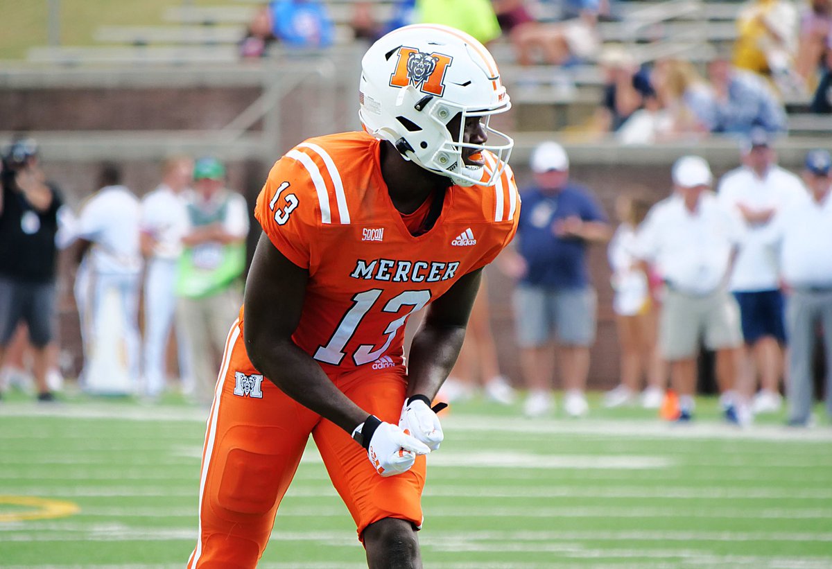 August 26th, at 3:30 PM ET on ESPN, you can watch North Alabama open their season at Mercer.

There are three wide receivers to take note of in this game.

5 Takairee Kenebrew, UNA - 6016/185
1 Devron Harper, Mercer - 5081/165
13 Ty James, Mercer - 6011/200

Takairee Kenebrew has