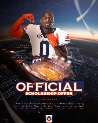 A’mon Lane-Ganus (@amonlane2) on Twitter photo Words can’t explain what this means to me!! Thank you <a href="/AuburnFootball/">Auburn Football</a> <a href="/CoachHughFreeze/">Hugh Freeze</a> 🏠🦅 Words can’t explain what this means to me!! Thank you <a href="/AuburnFootball/">Auburn Football</a> <a href="/CoachHughFreeze/">Hugh Freeze</a> 🏠🦅