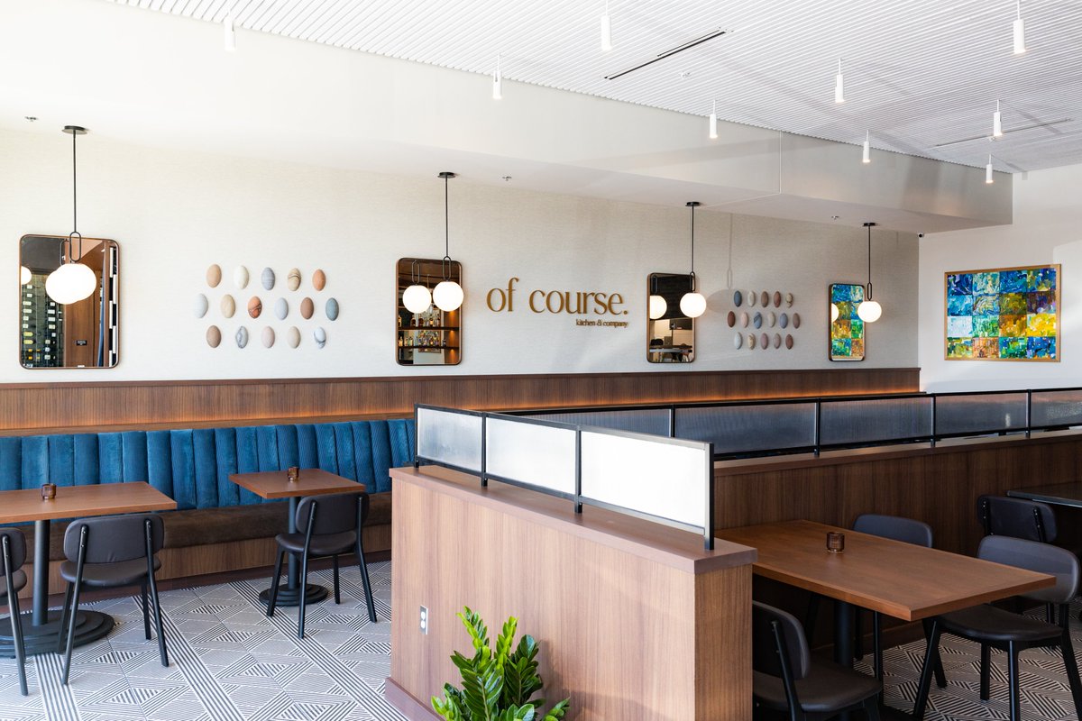 Congratulations to Of Course Kitchen &amp; Company on your opening! Such a gorgeous restaurant with great food! GastingerWalker&amp;
#OfCourseKitchen #alhuber #GastingerWalker #restaurant #restaurantconstruction
