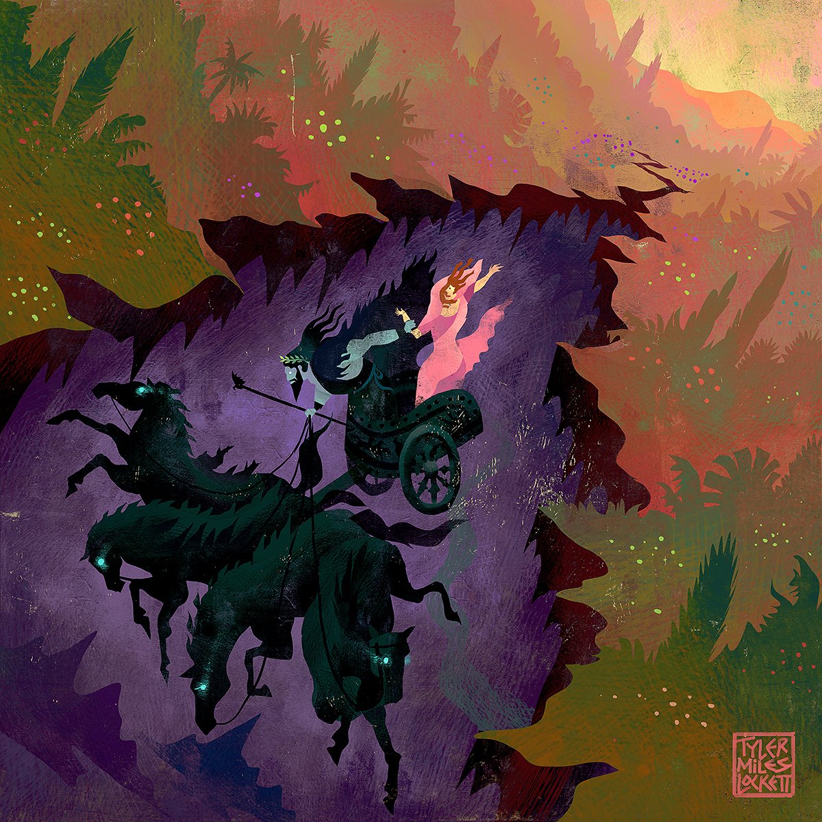 Hades abducts Persephone making her his queen of the underworld. 

Please Support my kickstarter book coming in OCTOBER. kickstarter.com/projects/tyler……

and my email newsletter 
subscribepage.io/TylerMilesLock……
 
#greekmythology #mythology #ancientworld #ancienthistory #pjo #art #classics