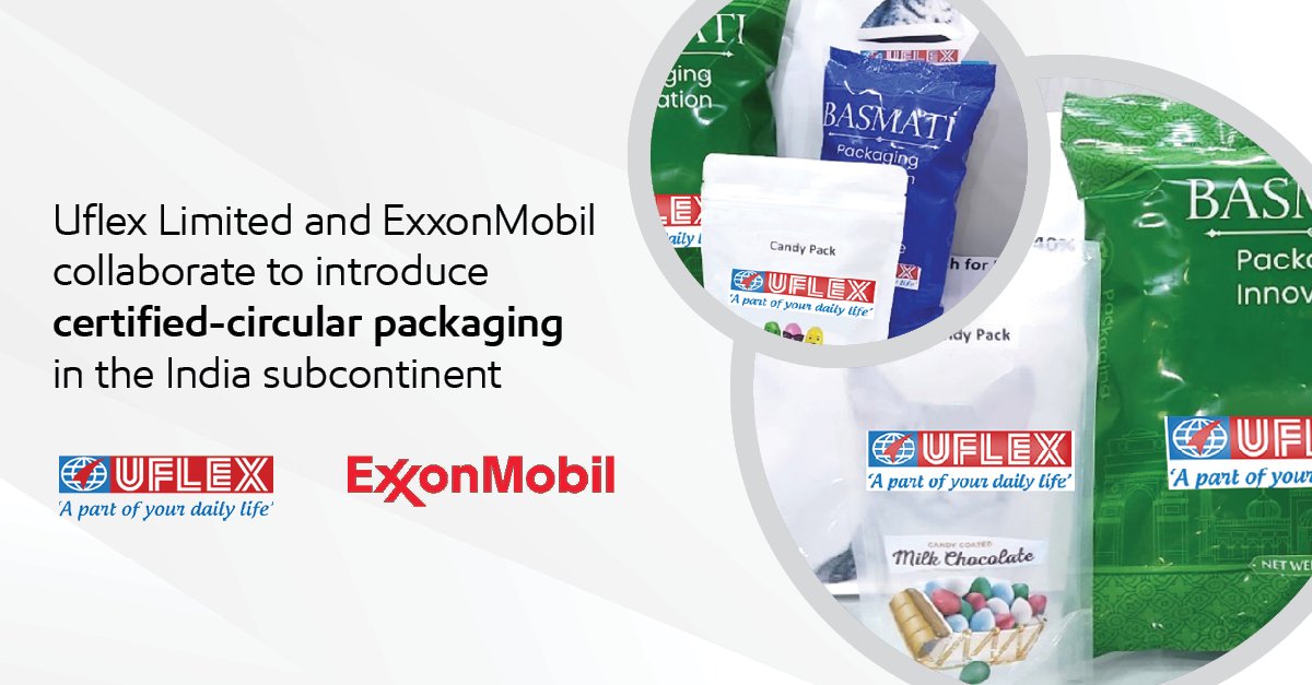 XOM_Chemical's tweet image. ExxonMobil made its first sale of certified ­circular Exceed™ PE polymers leveraging Exxtend™ technology for advanced recycling in India to UFlex Limited. exxonmobil.co/44Nzor4

#Exxtendtechnology #certifiedcircular #advancedrecycling #plasticcircularity