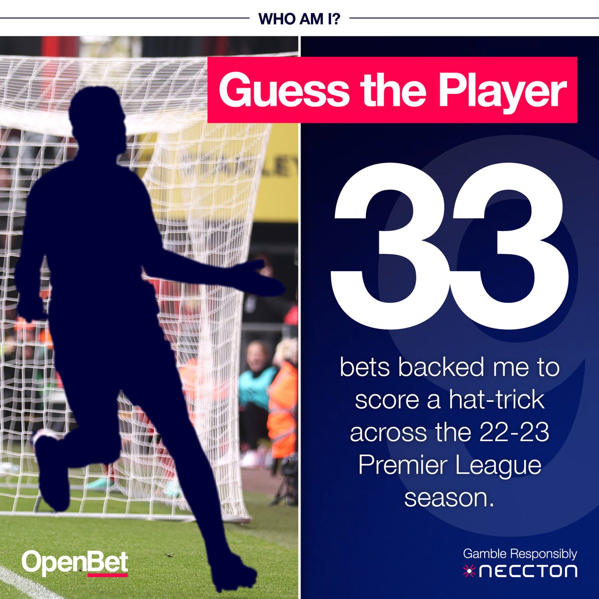 weareopenbet's tweet photo. Chance your arm at predicting the Premier League 𝗽𝗹𝗮𝘆𝗲𝗿 below. ⬇️

Clues:

⚽️ Striker

🏴󠁧󠁢󠁥󠁮󠁧󠁿 England born

🔵 Chelsea is one of my previous clubs

#OpenStats #GuessThePlayer https://t.co/OKj0lg6zKA