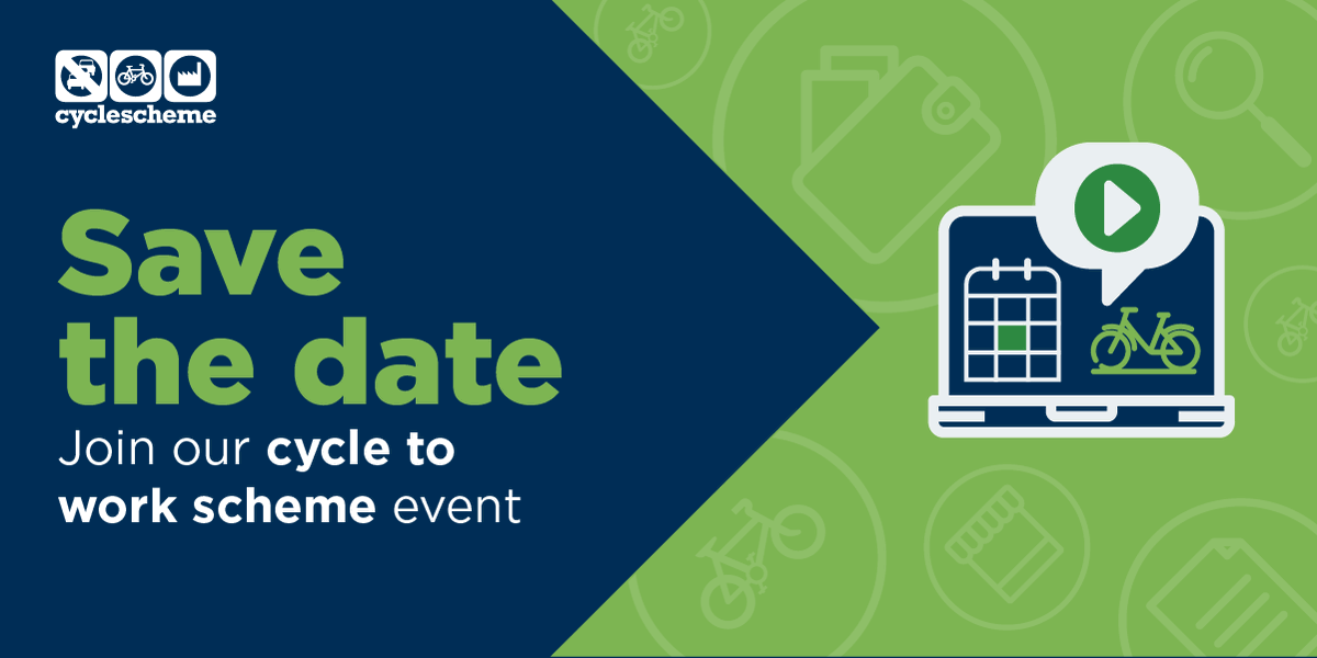 Join us live this Cycle to Work Day 🎬

11:30am on Thursday 3rd, Cyclescheme (the people behind Cycle to Work Day) will be on Zoom talking all things Cycle to Work Day, cycling to work and saving money on a brand-new bike.

Save your space👉buff.ly/37E6FduAt
