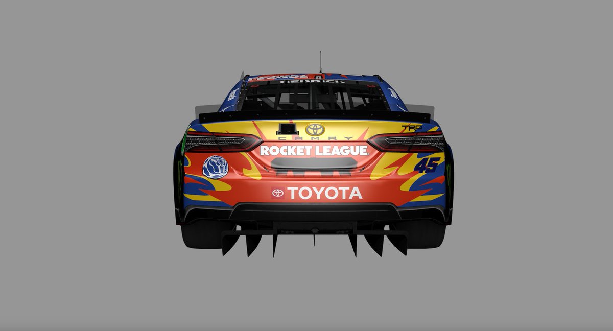 A_S12's tweet photo. .@RocketLeague is getting into NASCAR in real life with a primary sponsorship of @23XIRacing's No. 45 Toyota this weekend in Michigan, deepening its presence in the racing space.

🔲 The deal was set up in part by 23XI's @SLauletta, who has worked in the gaming and esports space. https://t.co/cZXDNgcMvC
