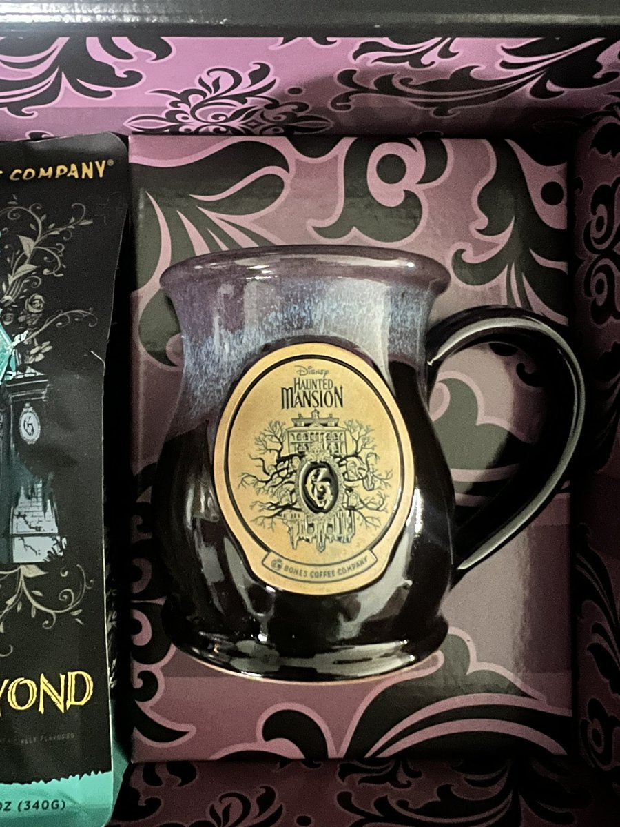McAdoo09's tweet photo. @bonescoffeeco this is amazing.  Great tasting coffee mixed with The Haunted Mansion which is one of my favorite rides.  Enjoying my first cup up here in Alaska.  Thank you! https://t.co/t2KMvgadDP