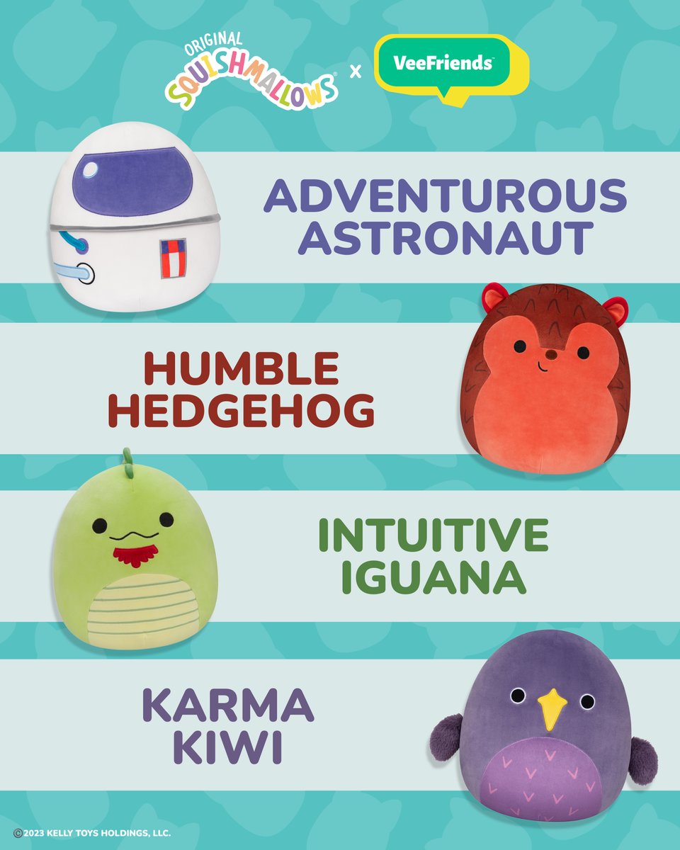 🚨 SQUISHMALLOWS FREE CLAIM 🚨

Series 1 holders of these 4 featured characters have until Wednesday, August 2nd at 11:59pm EDT to claim their 1 free <a href="/squishmallows/">Squishmallows</a> of their character.

All claim links in our blog here:
blog.veefriends.com/veefriends-par…

RT to share out the deadline!