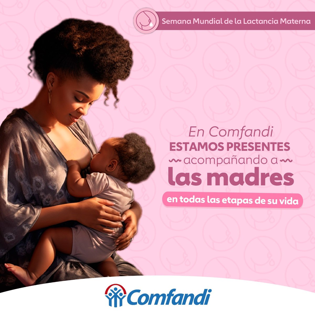 comfandi's tweet photo. En Comfandi estamos presentes para nuestras mamás durante la etapa de lactancia materna, promoviendo 5 beneficios especiales para su cuidado y bienestar durante este periodo tan importante para su vida y la de su bebé.  #LactanciaExclusiva #Comfandi #TuManoAmiga https://t.co/KNPHqeqoj1