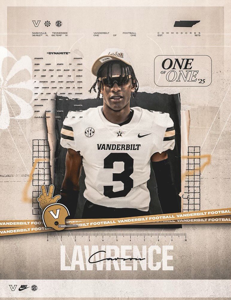 carsonlaw__'s tweet photo. Home Love! 🖤⚓️ @CoachHowellVU @NickyV05 @VandyFootball #OneofOne25 https://t.co/ljb4NnMYXO