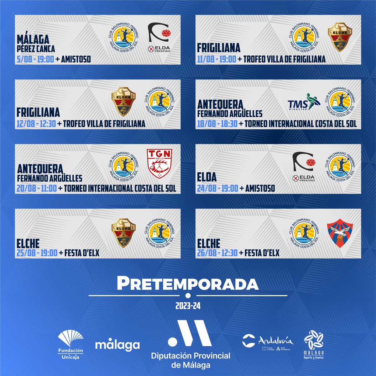BMMalagaCosta's tweet photo. 🔔📅 CALENDARIO PRETEMPORADA 📅🔔

⚫️⚪️ #SomosPanteras https://t.co/JS4K41EPS4