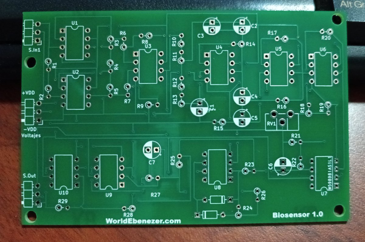 dtrig2's tweet photo. Primer diseño de pcb llegando desde china , hecho en casa para el control de una Prótesis Mio-Eléctrica de mano
#worldebenezer #protesisdemano #vicentealmendarez #Biomaker #makermovement #biomaker #kicad #PCBWay https://t.co/yR5dZvTXSB