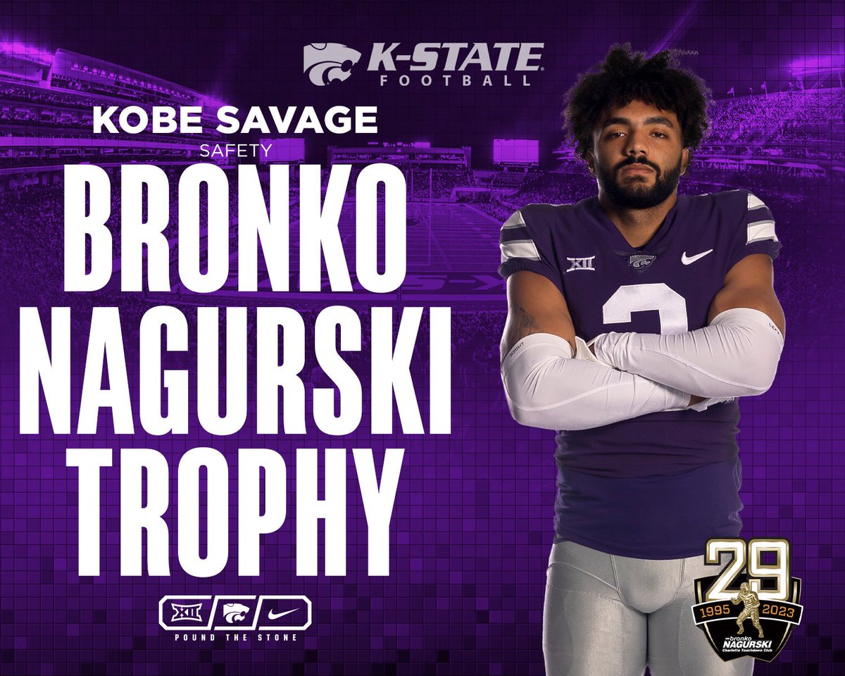 Three more honors @outlandtrophy x @cooper_beebe @outlandtrophy x @KaitoriJr @NagurskiTrophy x @KobeSavage #KStateFB