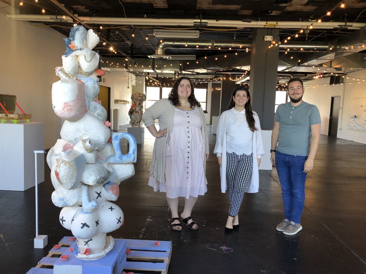 Summit_Artspace's tweet photo. It’s bittersweet that this is Sam Imrie’s last week with us at #SummitArtspace. After two years as our Exhibitions & Programs Assistant, she is going to pursue her graduate degree in Art History at Bowling Green State University this Fall! 📚🏛️🖼️
@bgsu #gradschoolhereshecomes https://t.co/lT5I9agTf9