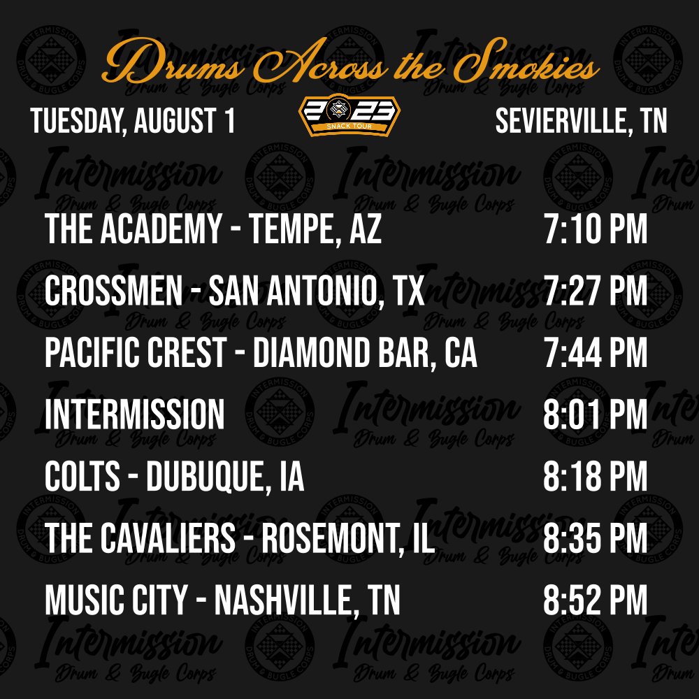 intermissiondbc's tweet photo. Today is August 1st.  What was good enough in July is no longer acceptable.  Time to be your best.  Or, in our case, slightly above #AverageClass.  

Home stretch campers!  Bring it on home.  

#intermi23ion #dci #dcimemes #drumcorps  #dci2023 #music #marching #marchingband #band https://t.co/6JPadZ3PrN