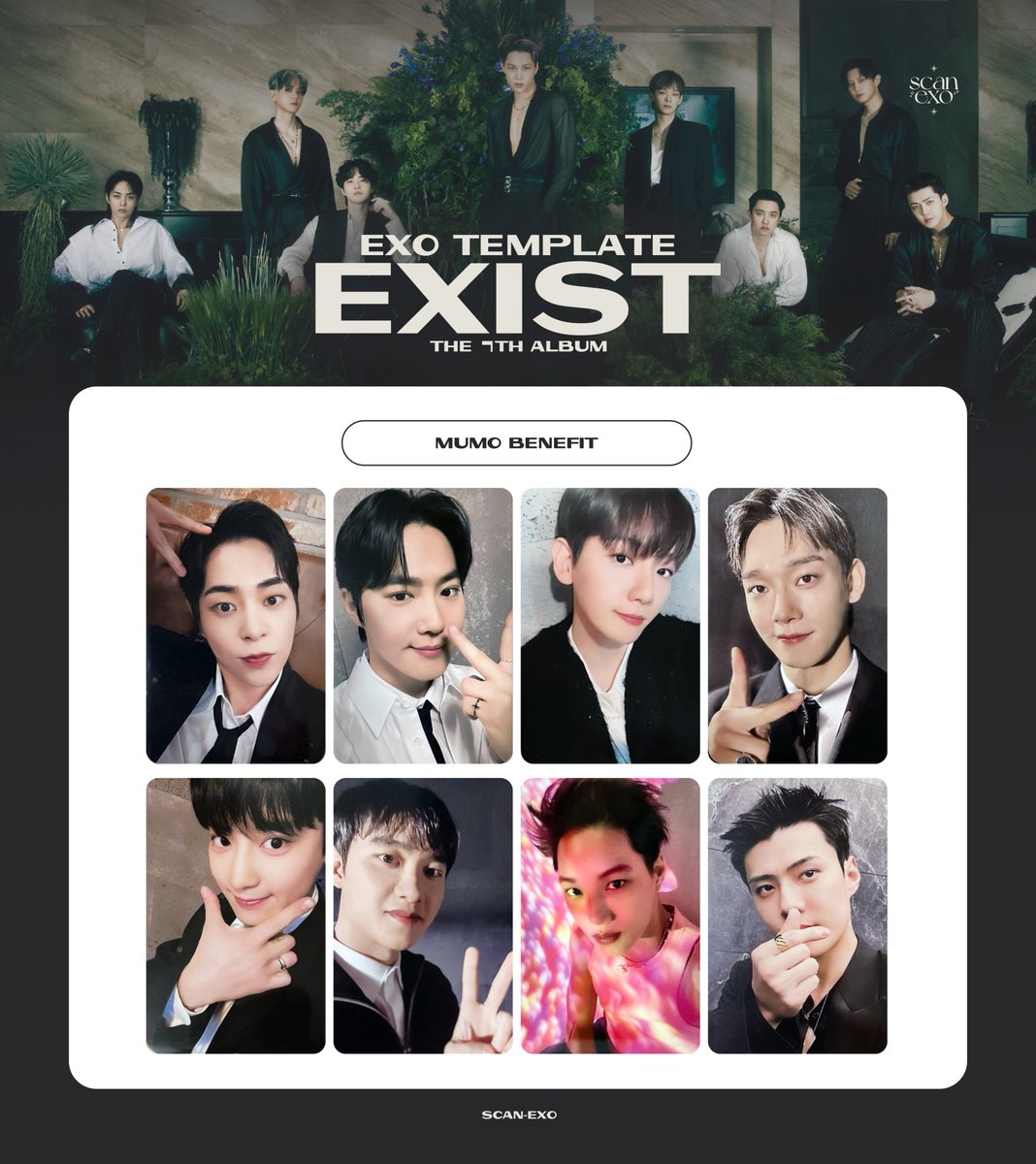 scan_exo's tweet photo. EXO EXIST  Cream Soda - MUMO BENEFIT TEMPLATE PHOTOCARD 

엑소 크림소다 - 무모샵 포카 

#엑소 #수호 #시우민 #백현 #첸 #찬열 #디오 #카이 #세훈 https://t.co/9GbQxwB5qT