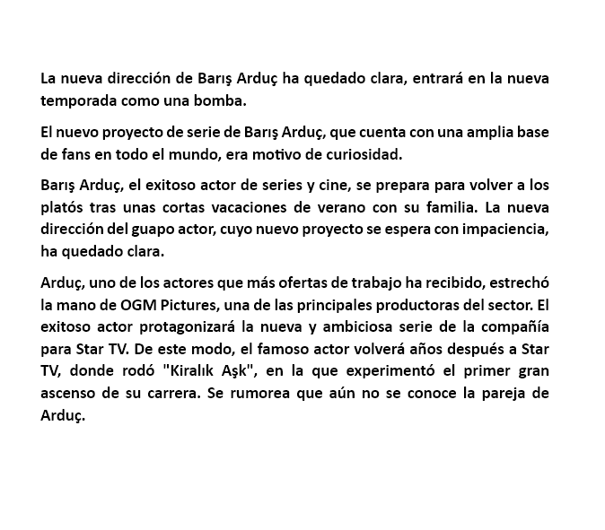 🚨🆕 Según Birsen Altuntas, #BarışArduç ha fichado por OGM para nuevo proyecto esta temporada en Star TV